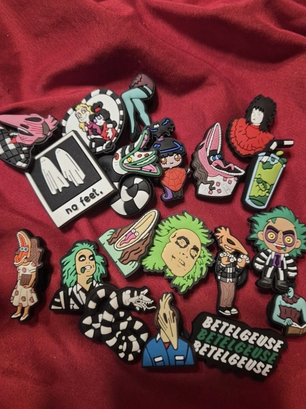Beetlejuice Green Character Pins - Croc Shoe Charms